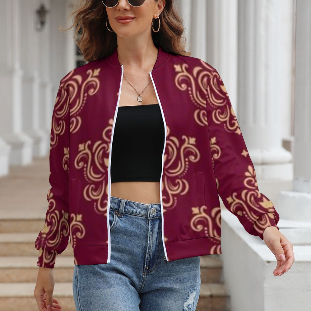 Women's Long Sleeve Zipper Jacket (10 Options) KSC's Limited Edition Designer Collections