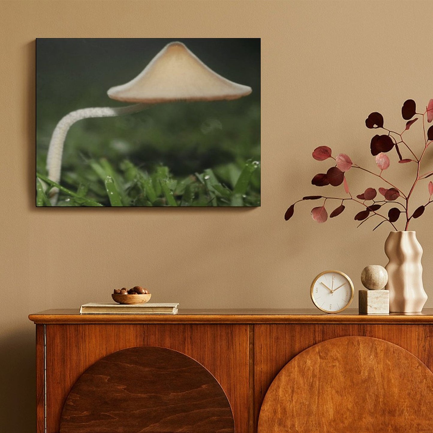 Mushroom Canopy Picture Frame Canvas Print 40×30cm (Horizontal)
