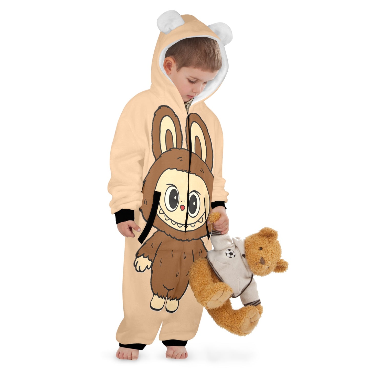 KSC's Exclusive Labubu Little Kids Onesies (2 to 7 Years Old) - Brown Bear Labubu