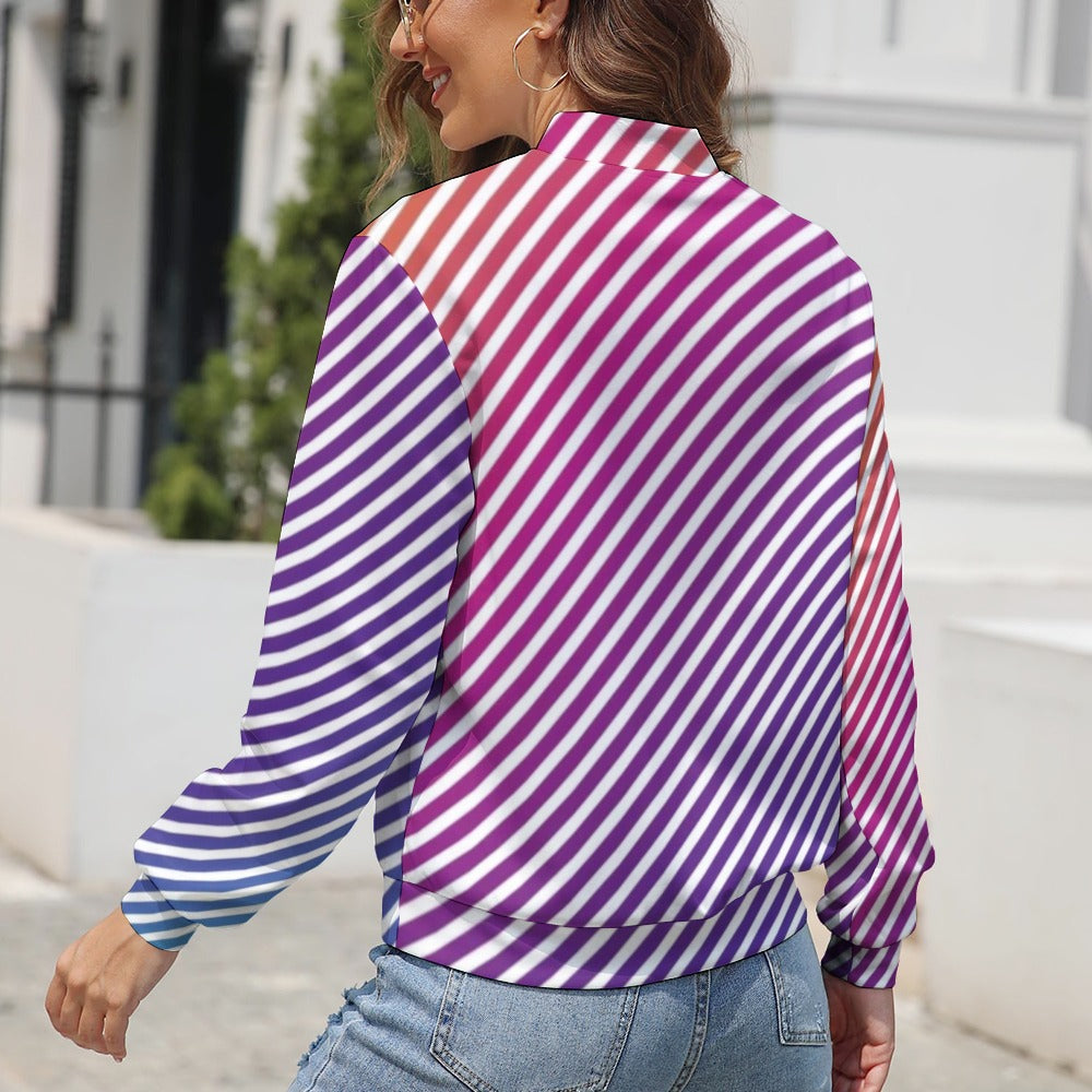 Designer Style Women's Long Sleeve Zipper Jacket (10 Options) - KSC's Limited Edition Collections