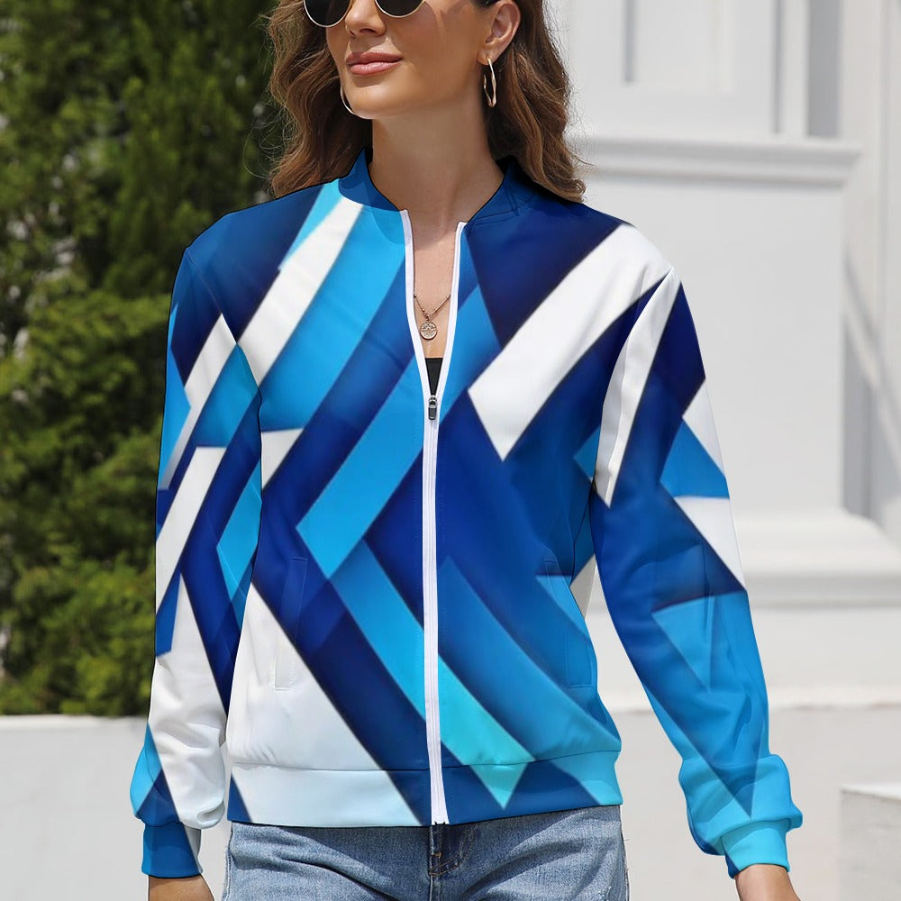 Women's Long Sleeve Zipper Jacket (10 Options) - KSC's Limited Edition Designer Collection