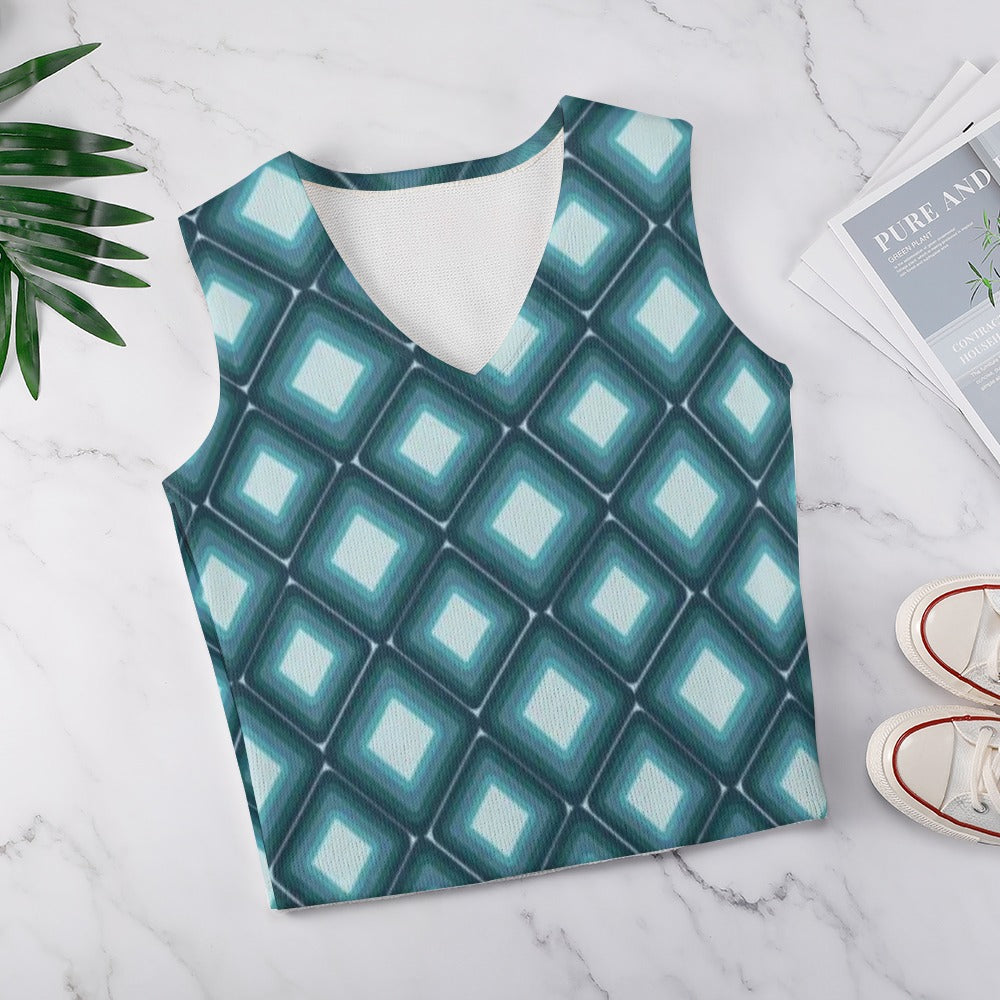 KSC's Custom Vest Designs Women's Long Sleeve Button Knit Vest - 10 OPTIONS INSIDE