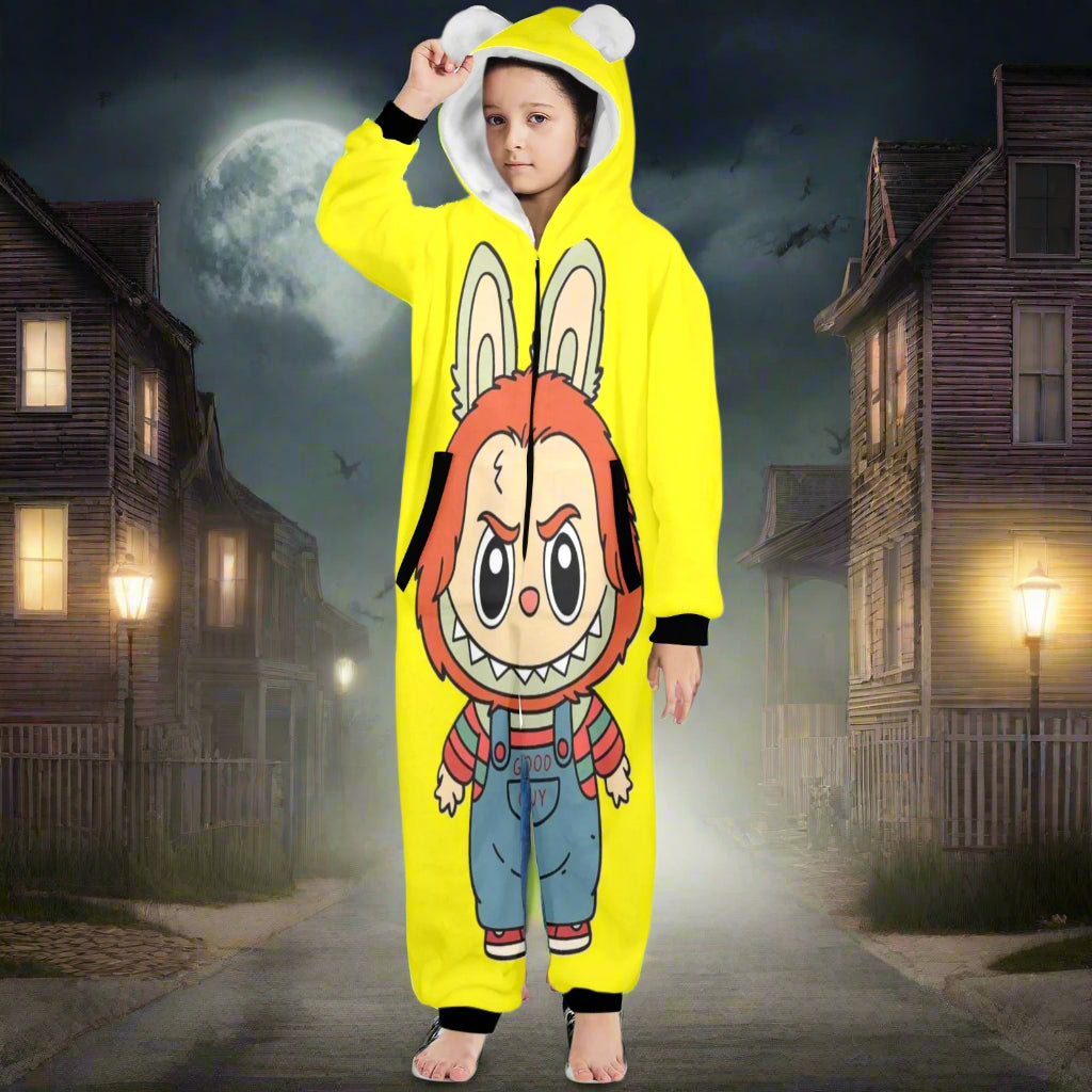 KSC's Halloween Big Kids Unisex Onesies (8 to 15 Years) Good Guy Doll Labubu