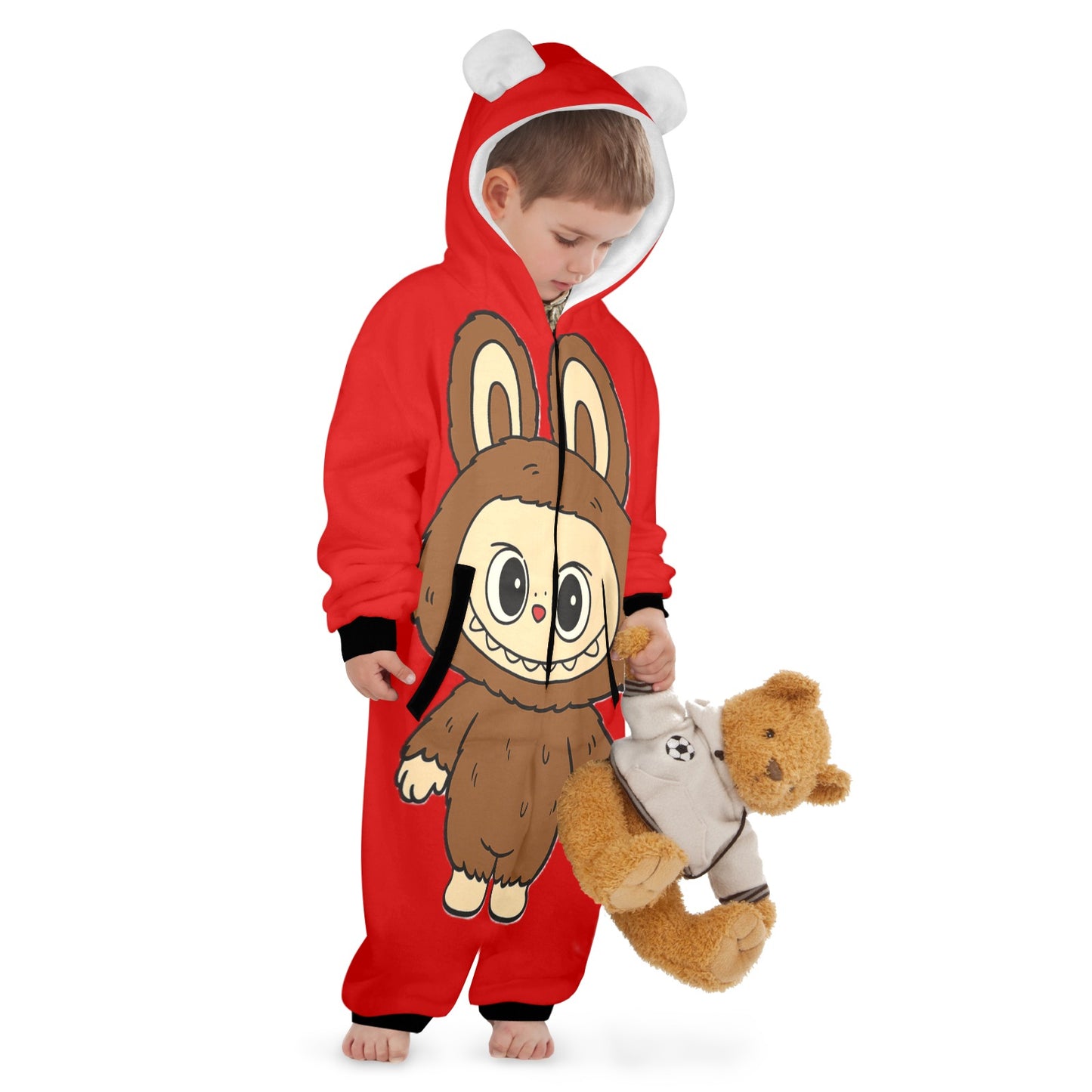 KSC's Exclusive Labubu Little Kids Onesies (2 to 7 Years Old) - Brown Bear Labubu