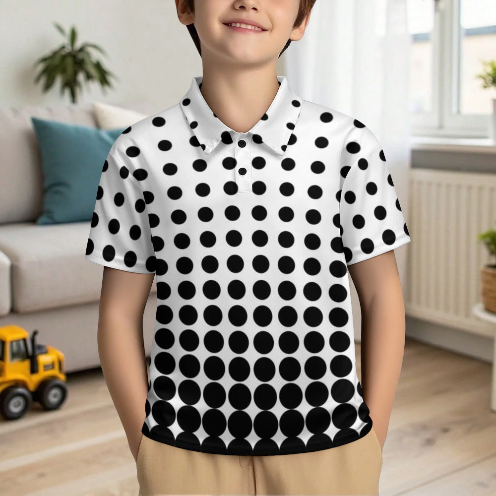 KSC's Exclusive Kids Designs- Young Men's/Boys New Kid's Shoulder buttoned polo shirt
