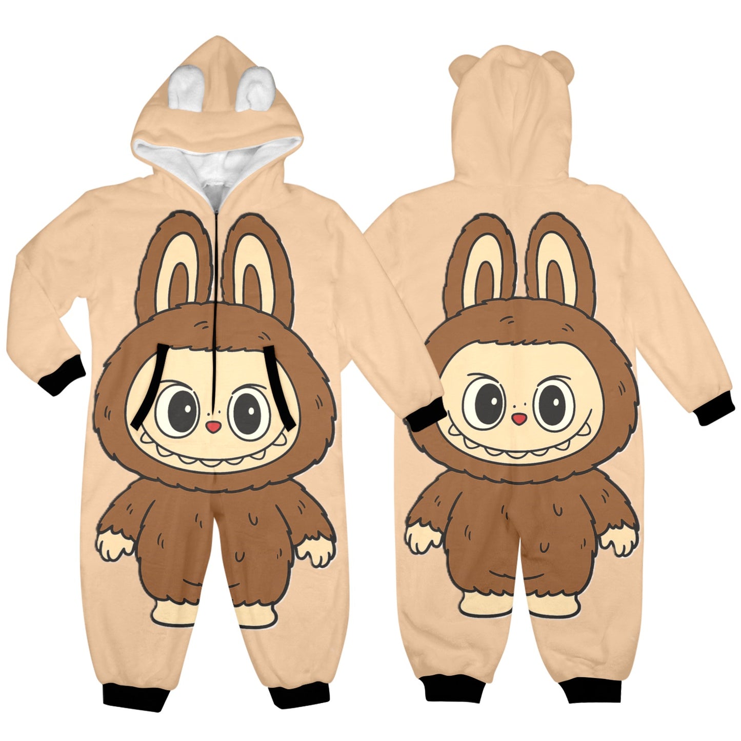 KSC's Exclusive Labubu Little Kids Onesies (2 to 7 Years Old) - Brown Bear Labubu