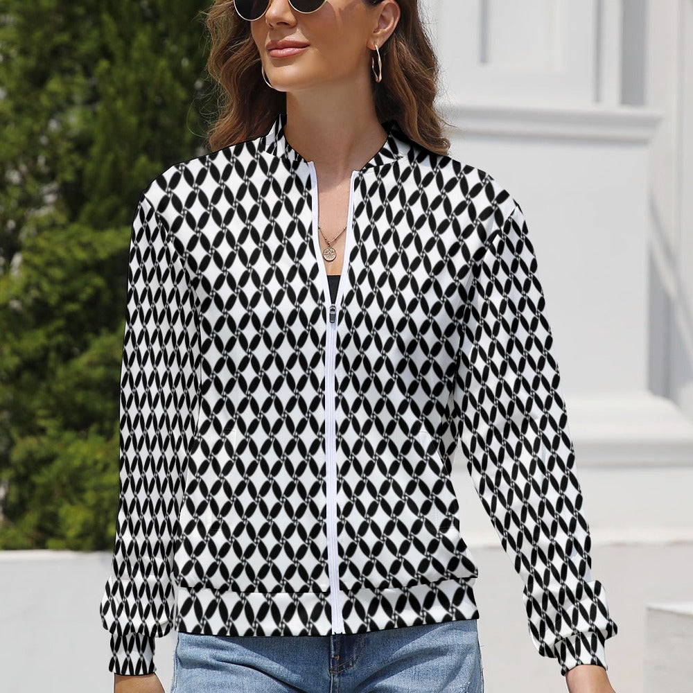 Women's Long Sleeve Zipper Jacket (10 Options) KSC's Limited Edition Designer Collections