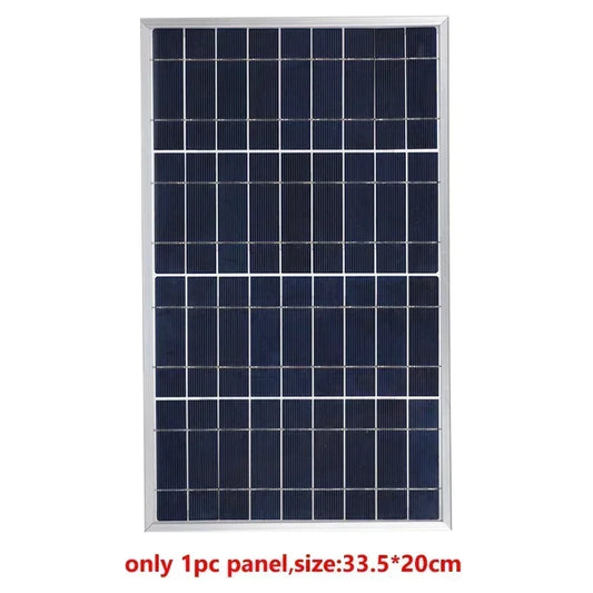 Outdoor Solar Panel 600W 12V Polycrystalline USB Power Portable Rechargeable Solar Cell Solar Generator for Home Lighting Camp