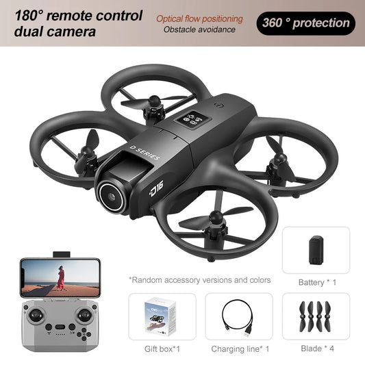 Xiaomi D16 Drone Mini Dual Camera 8K Aerial HD ProfeSsional Helicopter GPS Positioning Avoidance Bush Motor Drone UAV