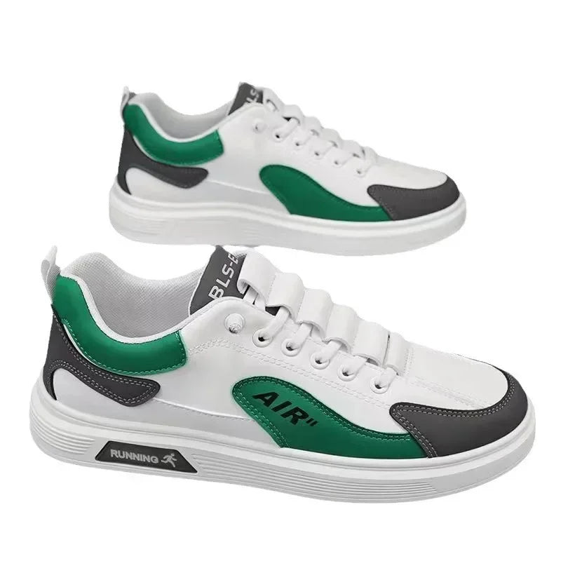 Trend 2025 New Men's Shoes Leather Fashion Low-top Men's Casual Trendy Shoes Running Sports