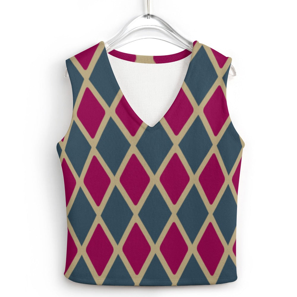 KSC's Custom Designs Women's Long Sleeve Button Knit Vest - 10 OPTIONS INSIDE