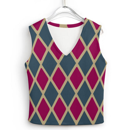 KSC's Custom Designs Women's Long Sleeve Button Knit Vest - 10 OPTIONS INSIDE