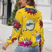 KSC's Limited Edition Pop Art Designs Women's Long Sleeve Zipper Jacket (10 Options) - KSC's Limited Edition Pop Art Collections