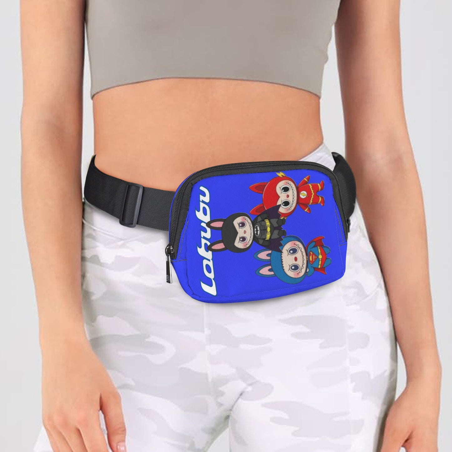 🦸‍♂️Labubu Hero Trio Fanny – Justice League Power, Pocket-Sized -Labubu Hero Trio Justice League Cross Body Bags - Fanny Packs for Adults & Kids