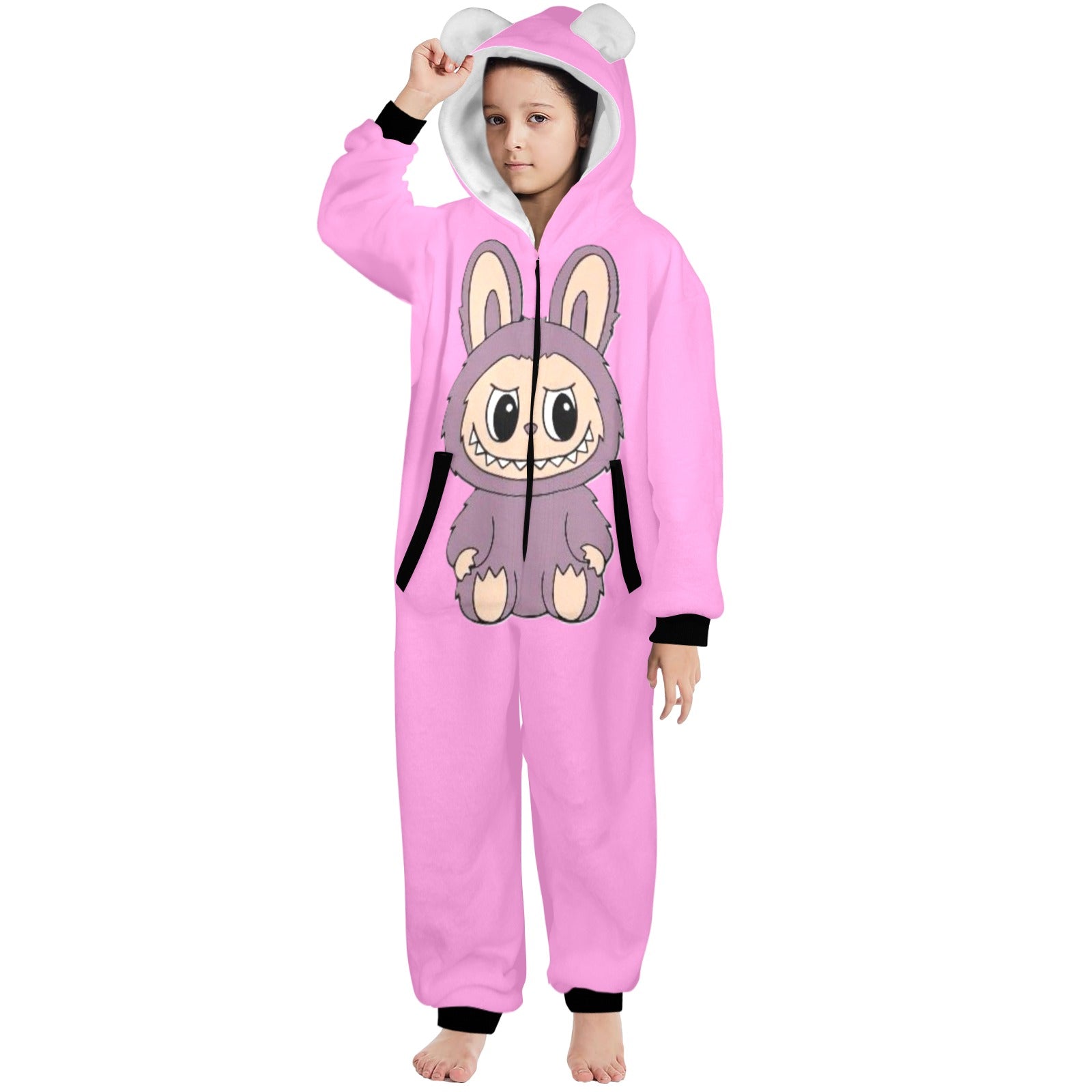 KSC's Exclusive Big Kids Onesie Labubu (8 to 15 Years) Pink Purple Labubu