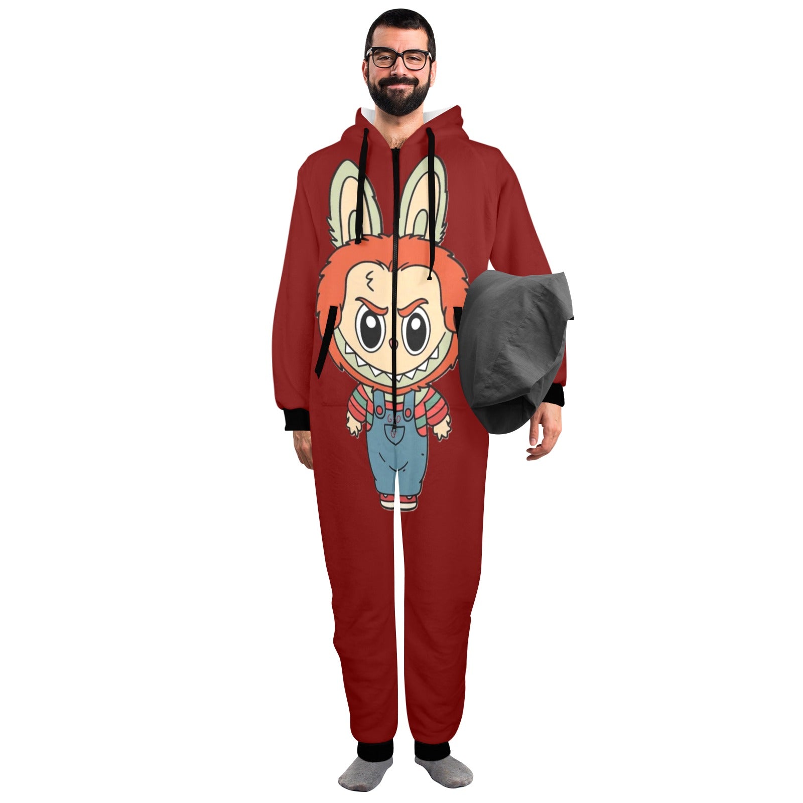 KSC's Exclusive Halloween Adult Unisex Onesie - Labubu Good Guy Doll