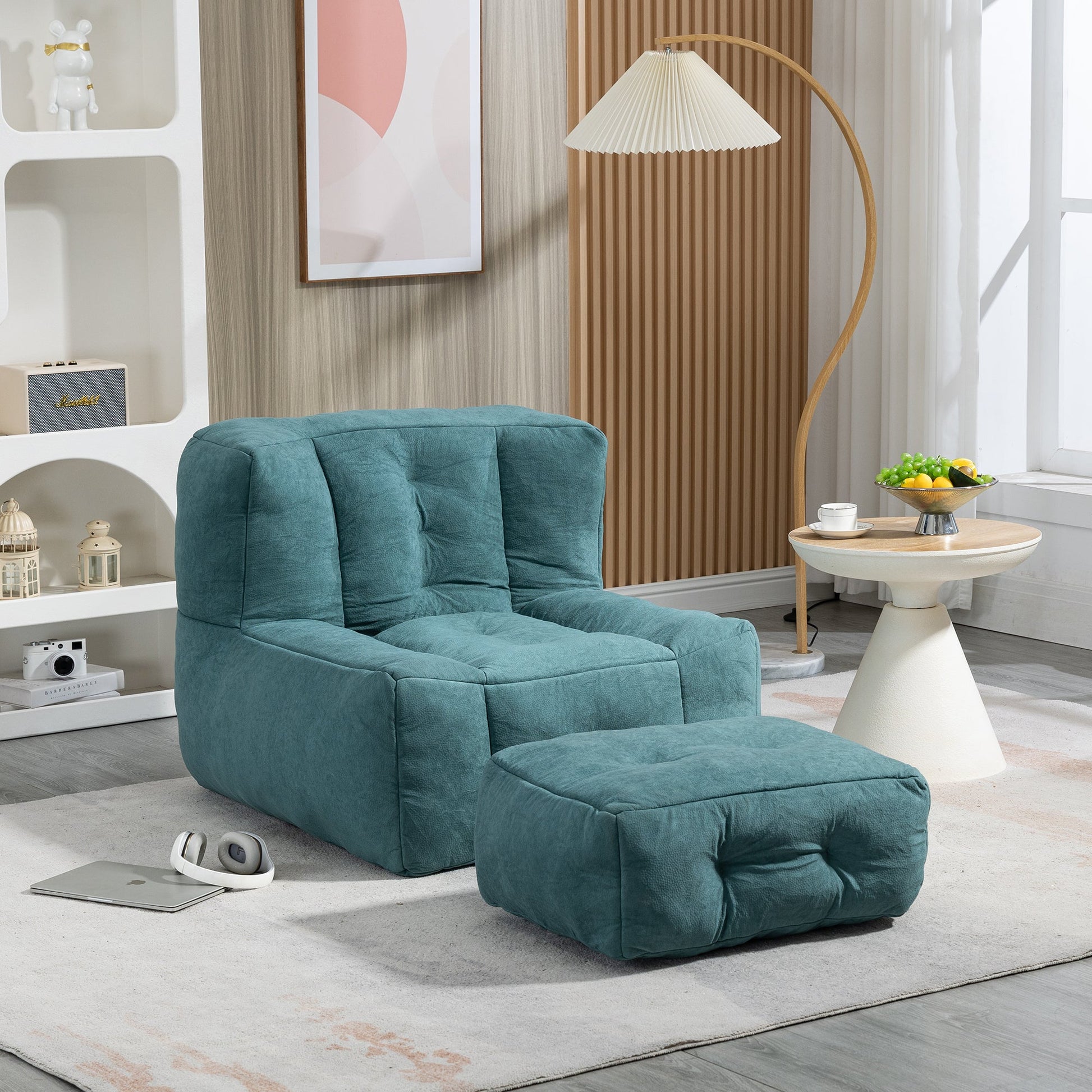 Fluffy bean bag chair, comfortable bean bag for adults and children,