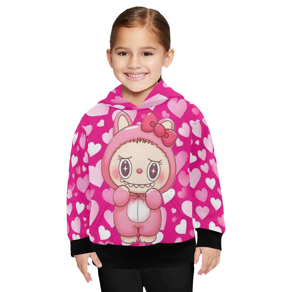 KSC's Little Girls' Labubu Designs Long Sleeve Hoodies