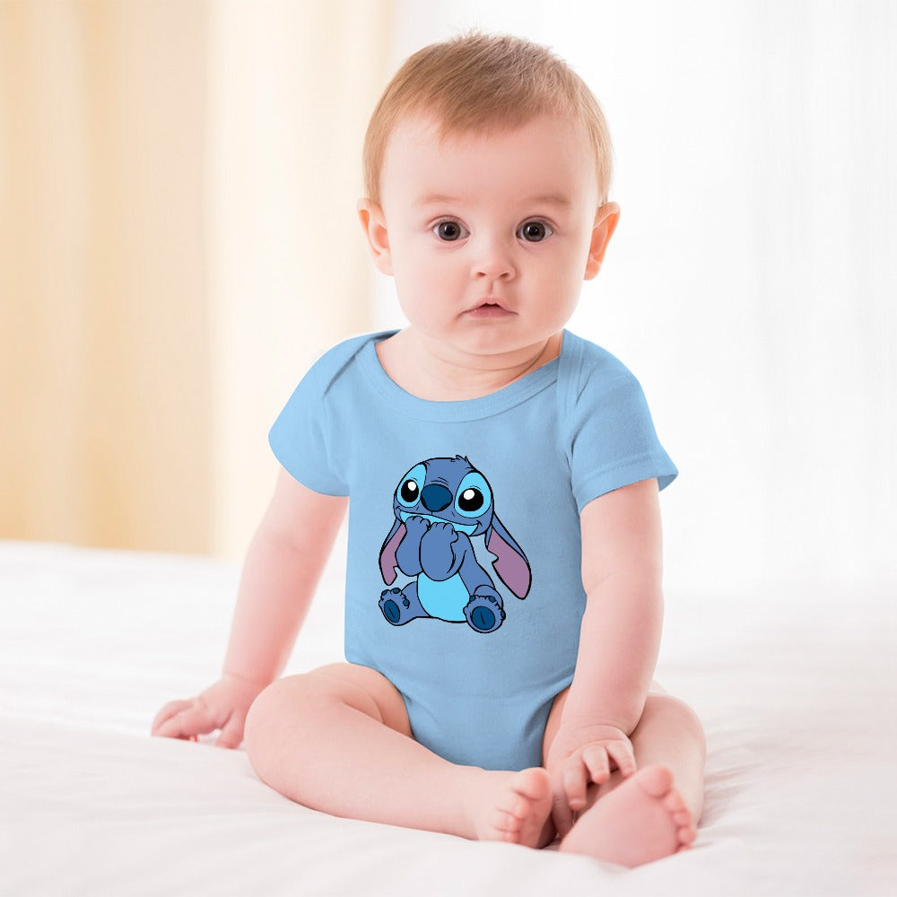 BABY BOY CLOTHING CARTOON PRINT DESIGNS BOYS Short -Sleeve Baby's Bodysuit - CARTOON PRINTS