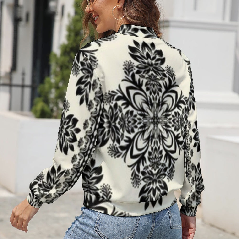 Women's Long Sleeve Zipper Jacket