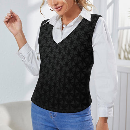 KSC's Custom Vest Designs Women's Long Sleeve Button Knit Vest