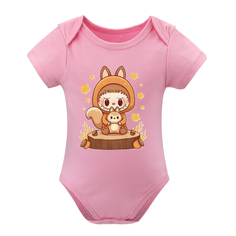KSC's BABY LABUBU BODYSUIT -Short -Sleeve Baby's Bodysuit