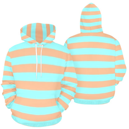 KSC's Exclusive Women's Stripe Design Hoodies Collection (10 Styles) Hoodie (Model H13)