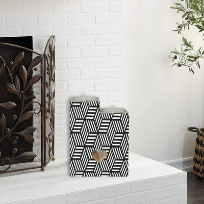 3D Geometric Square Candle Holder Wooden Candle Holder (Without Candle)
