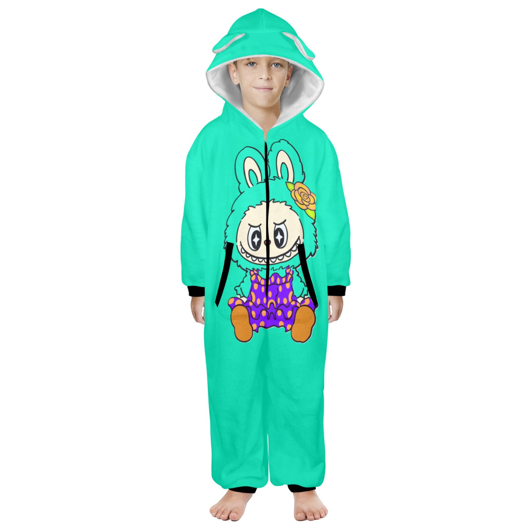 KSC's Exclusive Big Kids Onesie Labubu (8 to 15 Years) Teal with Teal Labubu