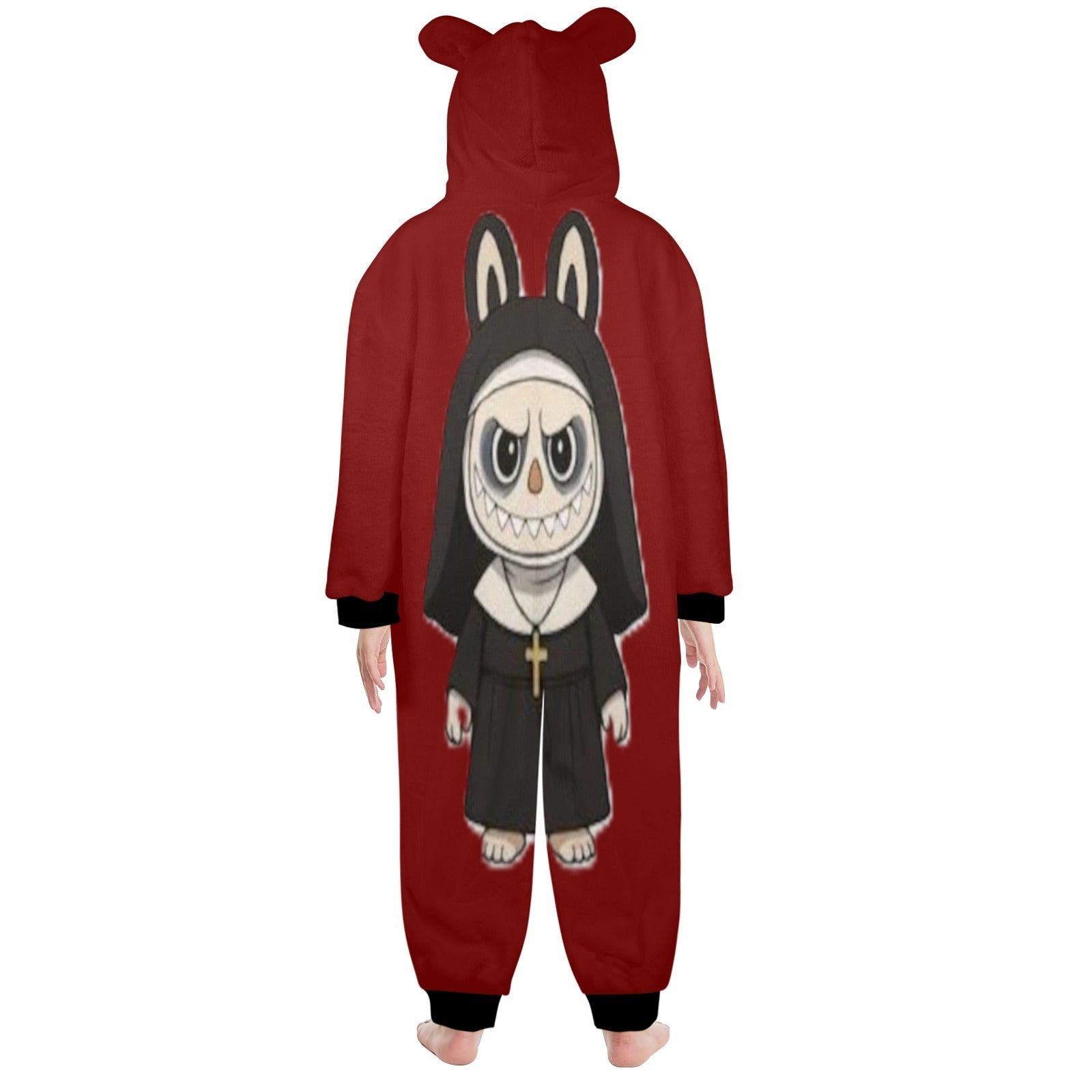 KSC's Halloween Big Kids Unisex Onesies (8 to 15 Years) The Nun Labubu