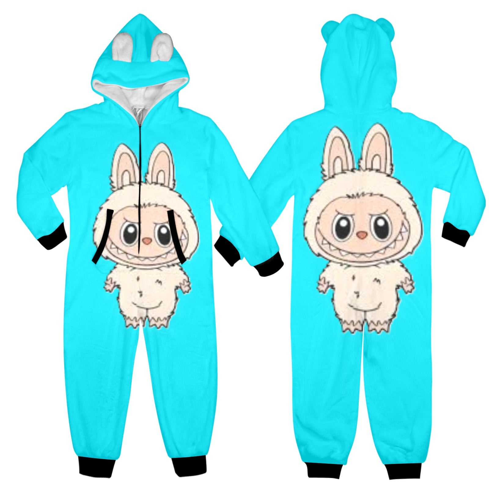 KSC's Exclusive Big Kids Onesie Labubu (8 to 15 Years) Teal w/Tan Labubu