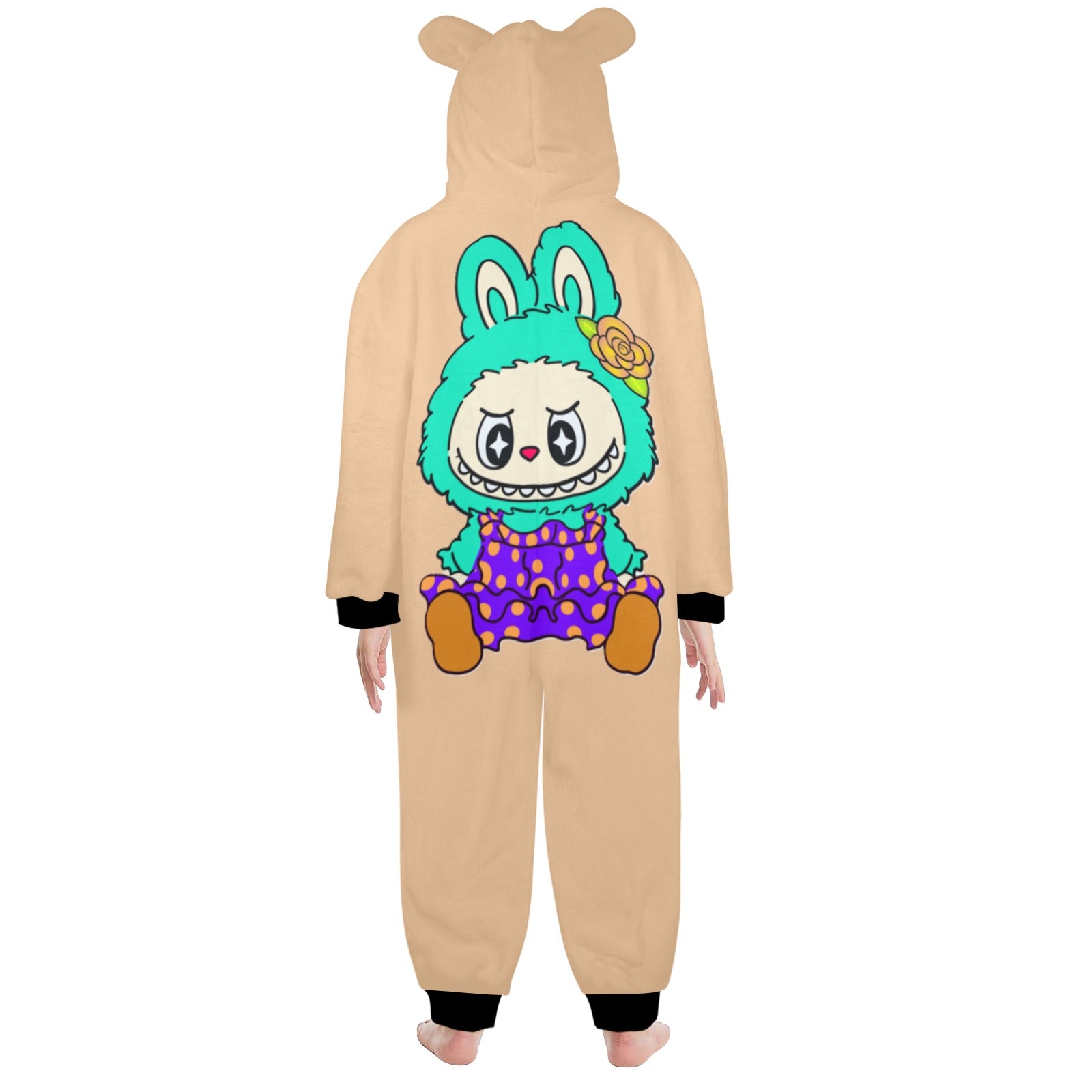 KSC's Exclusive Big Kids Onesie Labubu (8 to 15 Years) Tan Teal Labubu