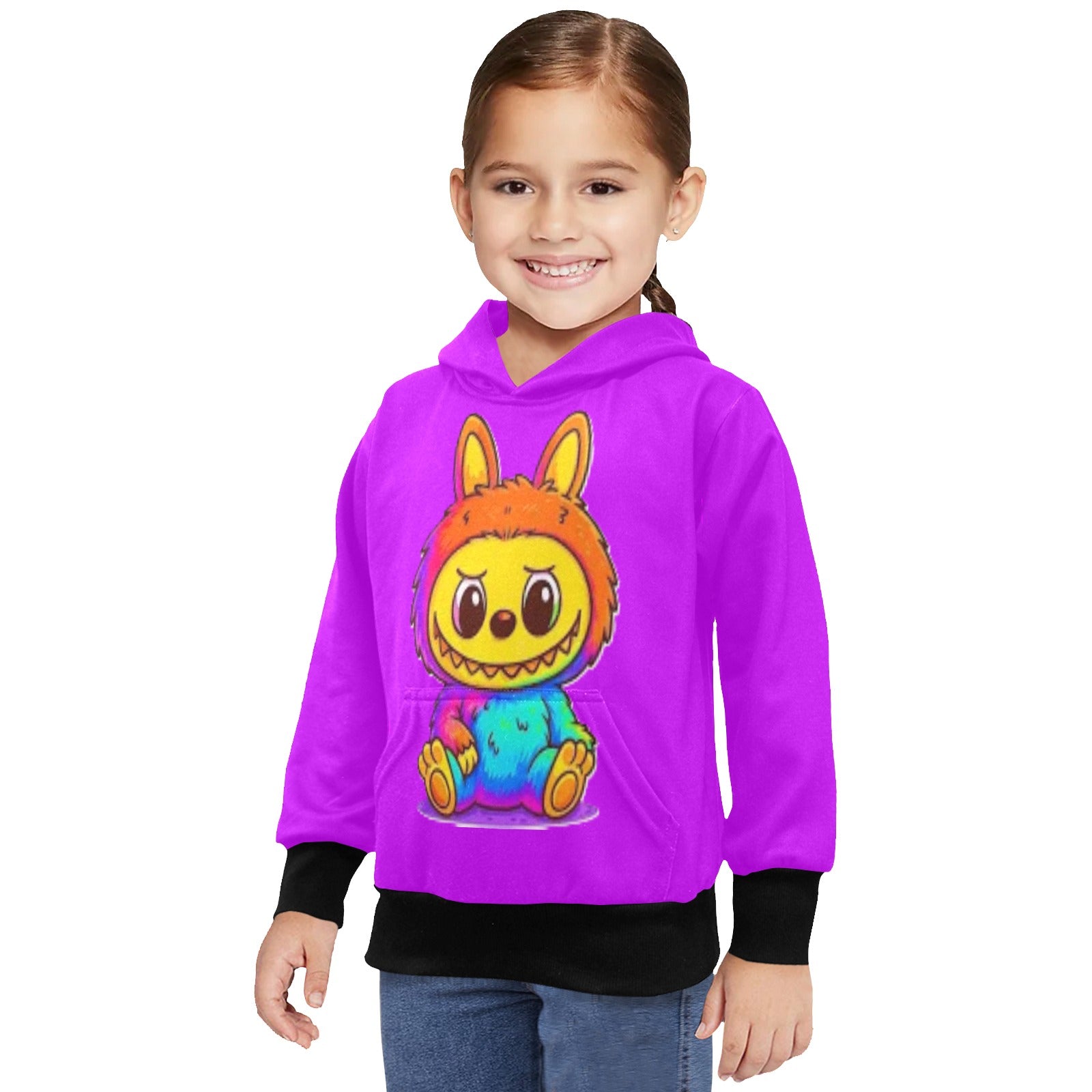 KSC's Limited Edition Labubu Hoodies -Little Girls' Long Sleeve Hoodie
