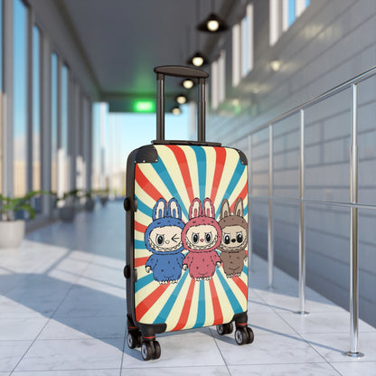 Cute Exclusive Design Suitcases,Labubu Bunny Luggage for Traveling, Unique Travel Bag, Fun Suitcase for Kids, Adorable Carry-On