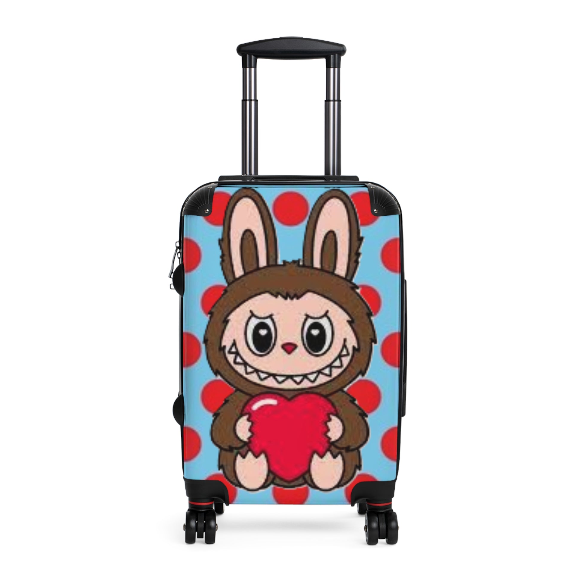 Cute Labubu Bunny Carry-On Suitcase, Travel Luggage, Kids' Weekend Bag, Animal-Themed Carry-On, Adventurous Travel Gear