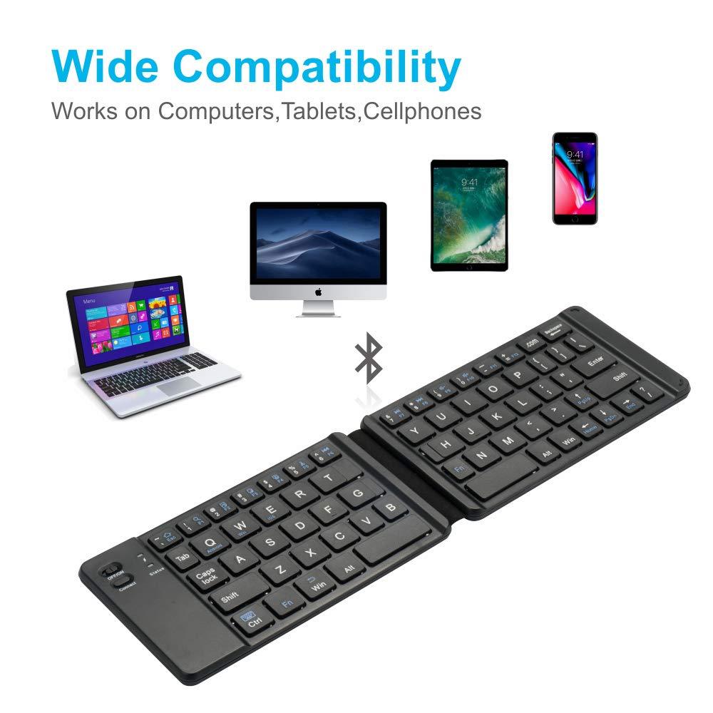 FOLDABLE KEYBOARD Applicable To IPad Tablet PC External 20% Off Wireless Bluetooth Keyboard Support Android WinIOS System