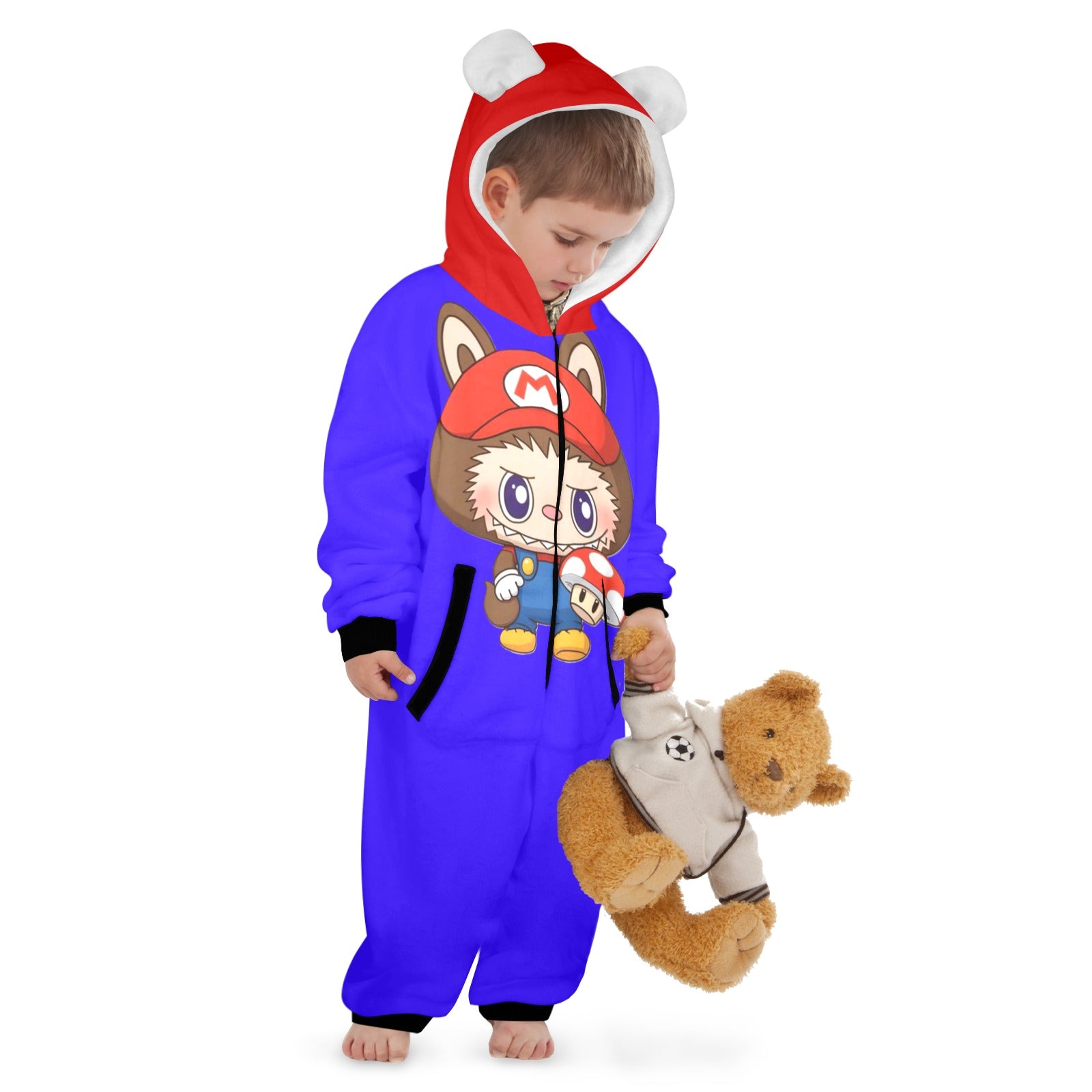KSC's Exclusive Little Kids Unisex Onesie (2 to 7 Years) Blue Mario Labubu 2