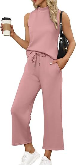 Women's waistcoat top, casual capri pants, wide-leg pants, summer clothing for women