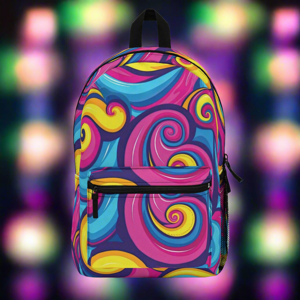 KSC's Exclusive Designs Swirl Backpack - Back to School Multicolor Backpacks