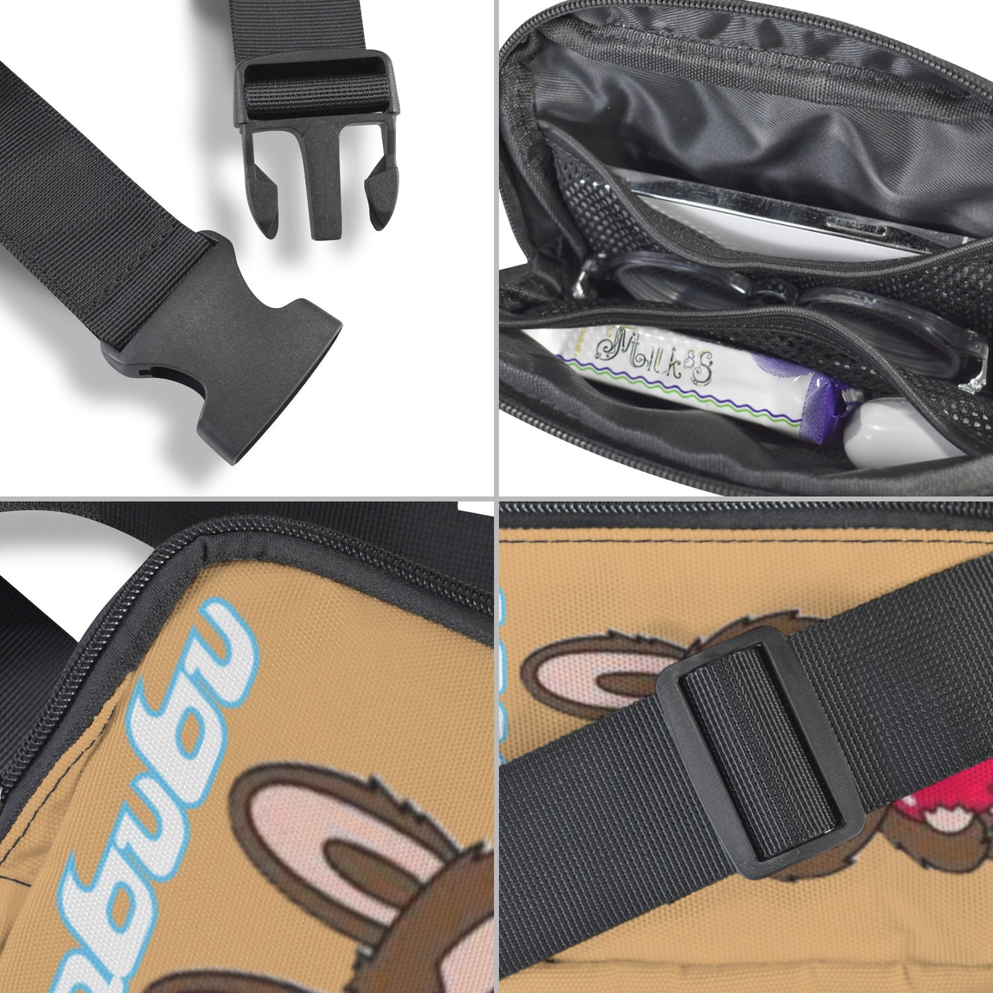 🧸💖 “Heart-Stoppingly Cute!” Labubu Love Bags – Trending Crossbody & Fanny Style for All Ages -Most Popular & Trending Cute Brown Labubu Holding Heart Cross Body Bags- Fanny Bags for Adults & Kids