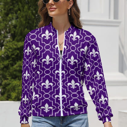 Women's Long Sleeve Zipper Jacket (10 Options) - KSC's Limited Edition Designer Collections