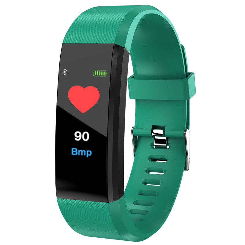 SMART FITNESS BRACELET - 115plus Smart Bracelet Bluetooth Sports Waterproof Heart Rate Blood Oxygen Adult Blood Pressure Electronic Bracelet Monitoring