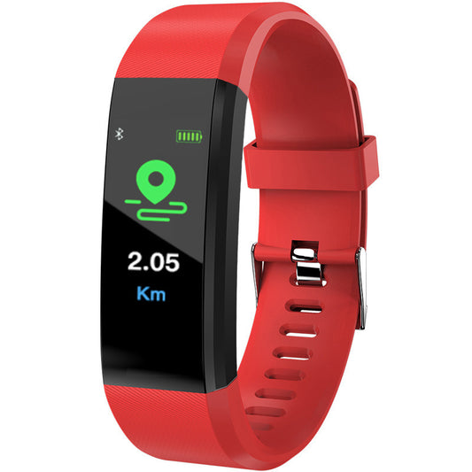 SMART FITNESS BRACELET - 115plus Smart Bracelet Bluetooth Sports Waterproof Heart Rate Blood Oxygen Adult Blood Pressure Electronic Bracelet Monitoring
