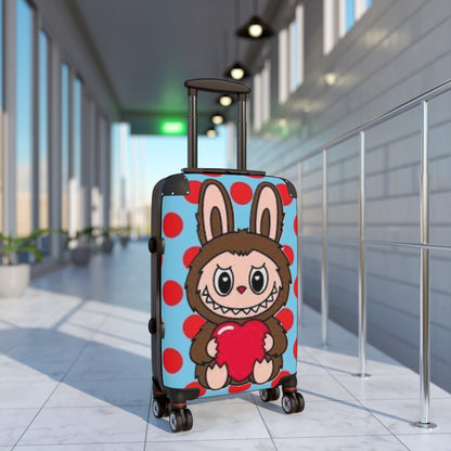 Cute Labubu Bunny Carry-On Suitcase, Travel Luggage, Kids' Weekend Bag, Animal-Themed Carry-On, Adventurous Travel Gear