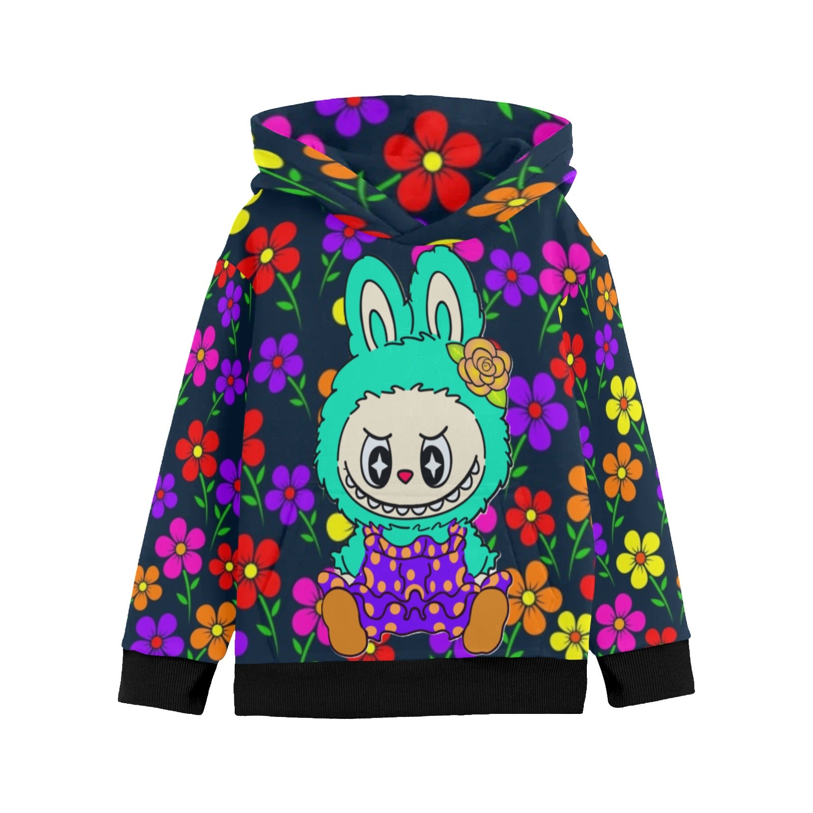 KSC's Little Girls' Labubu Designs Long Sleeve Hoodies