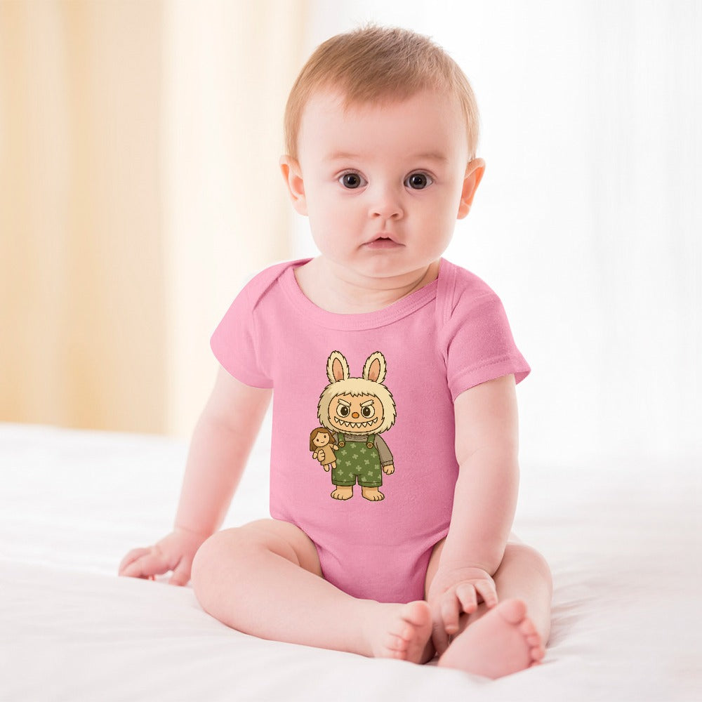 KSC's BABY LABUBU BODYSUIT -Short -Sleeve Baby's Bodysuit