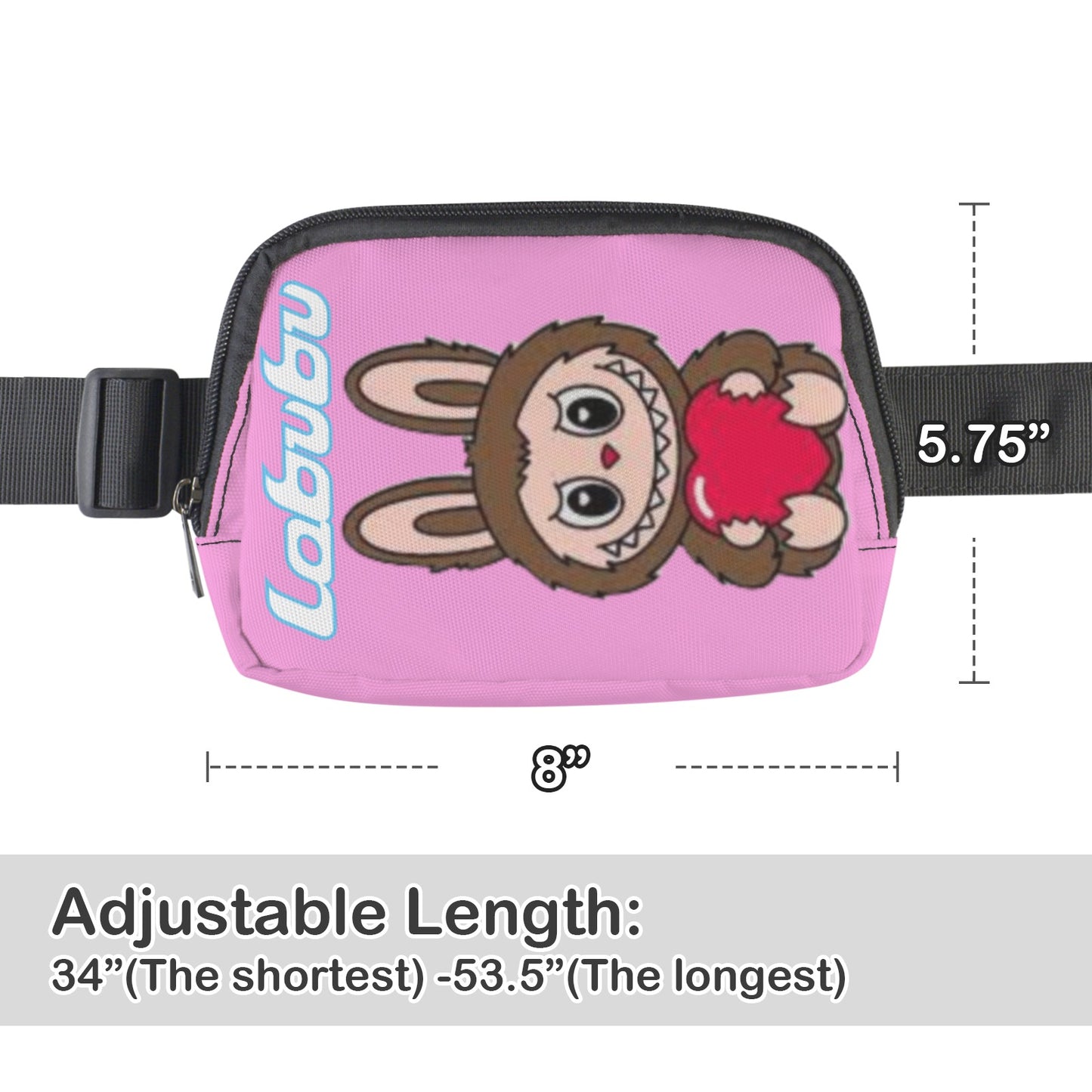 🧸💖 “Heart-Stoppingly Cute!” Labubu Love Bags – Trending Crossbody & Fanny Style for All Ages -Most Popular & Trending Cute Brown Labubu Holding Heart Cross Body Bags- Fanny Bags for Adults & Kids