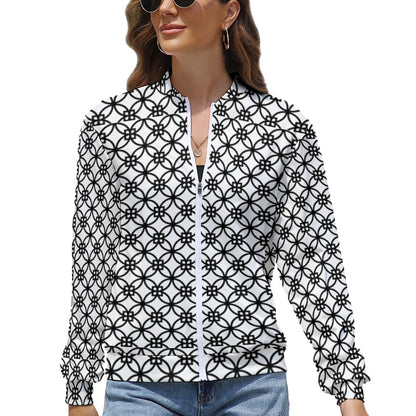 Women's Long Sleeve Zipper Jacket
