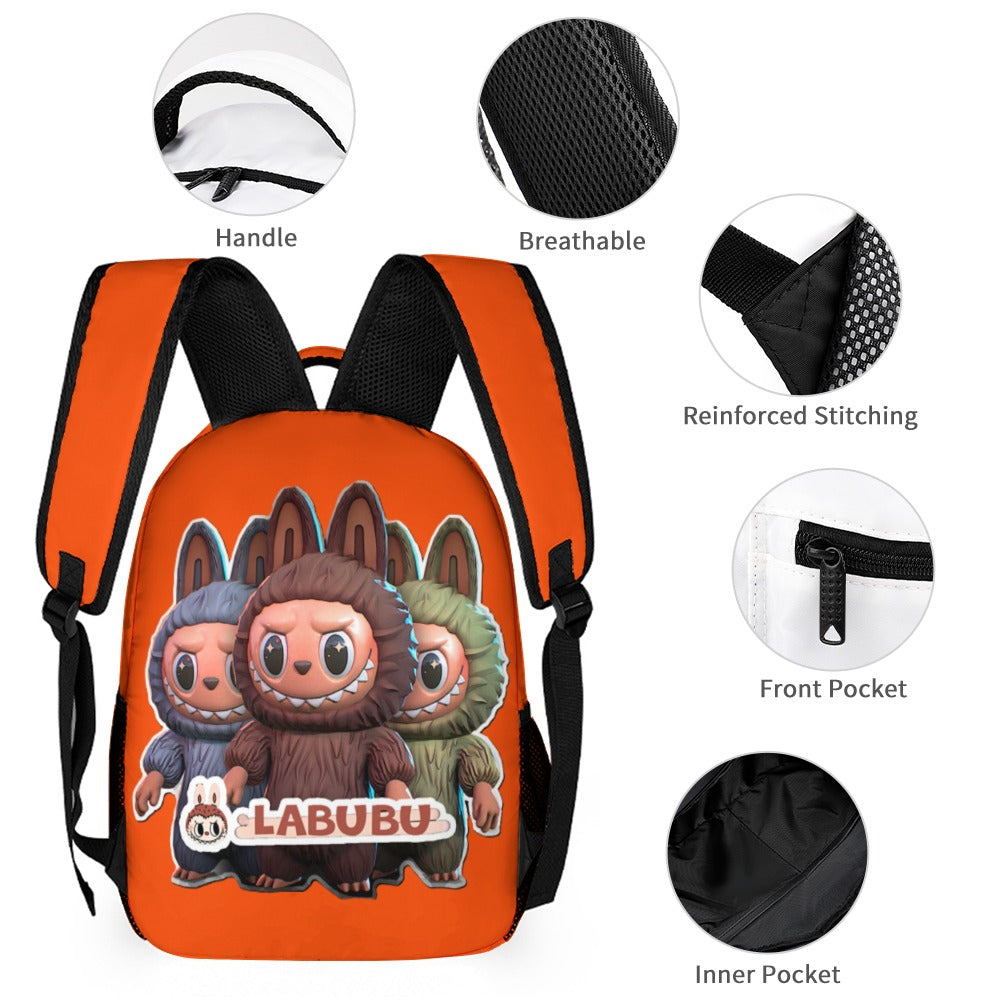NEW Three Piece Labubu Backpack Bundle - 9 different options  - Back To School Deal