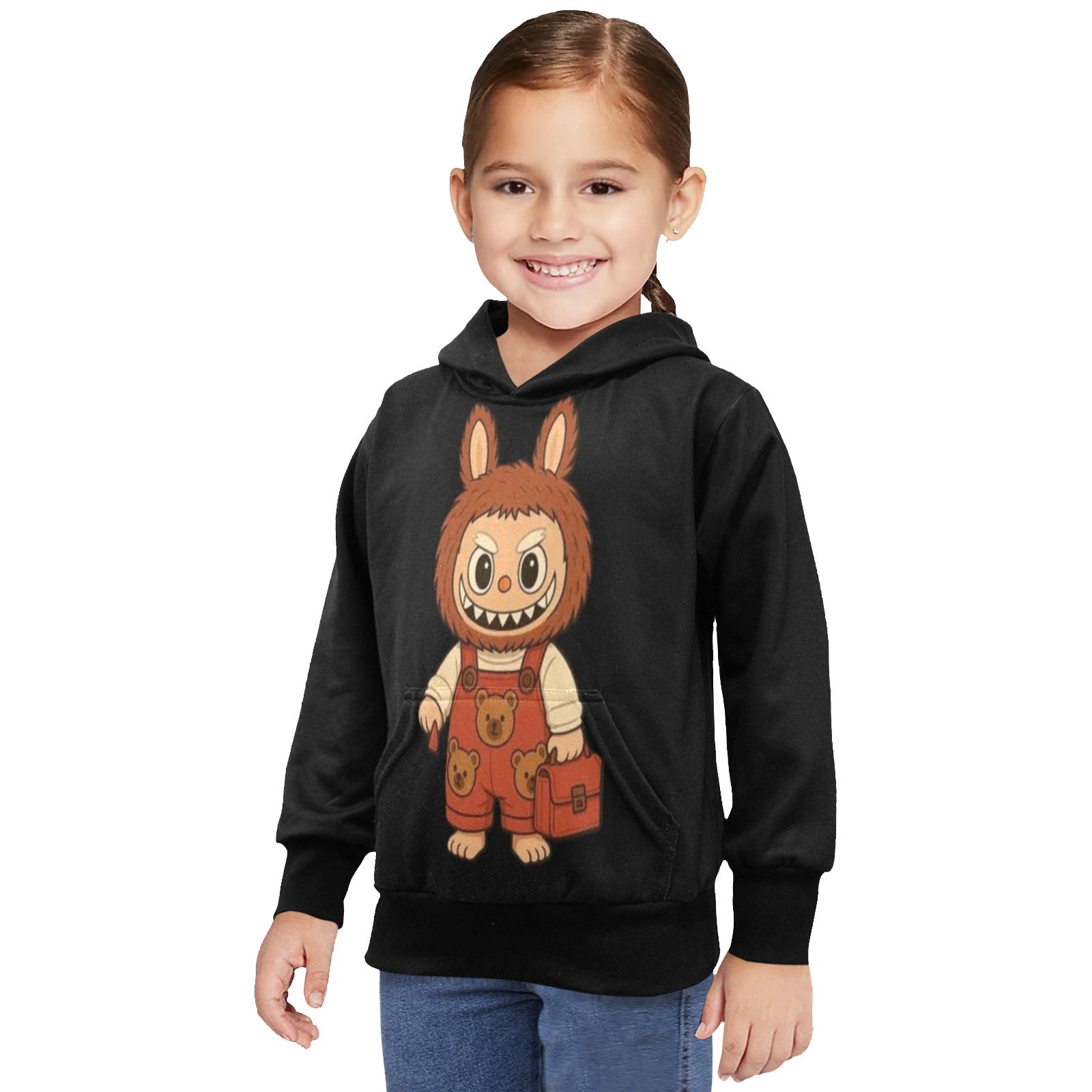 KSC's Limited Edition Labubu Hoodies -Little Girls' Long Sleeve Hoodie